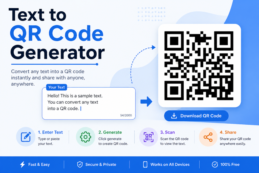 Text to QR Code Generator